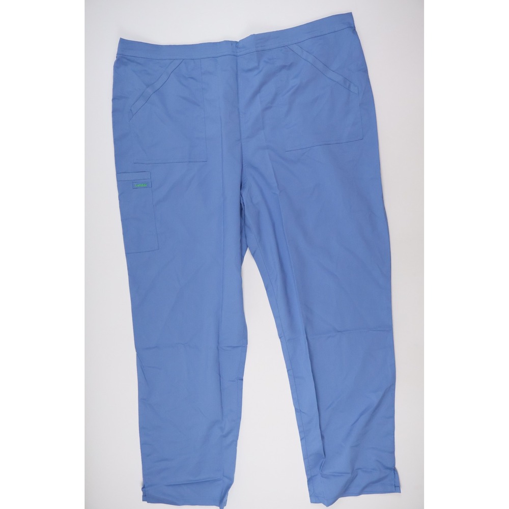 Landau CareFlex Scrub Pants Blue Solid XXL Unisex NEW